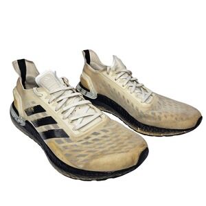 Adidas Ultraboost PB Mens Size 10 White Core Black Running Shoes EG0915